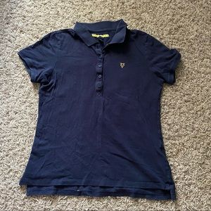 Aeropostale Prince & Fox Navy Collared Polo